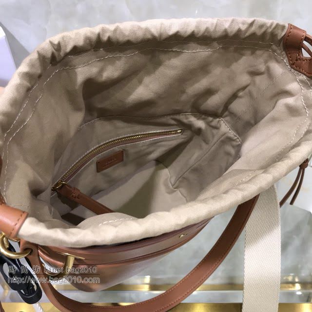 Chloe女包 克洛伊經典Roy抽繩圓環大號水桶包 Chole手提肩背斜挎包  jjh1314
